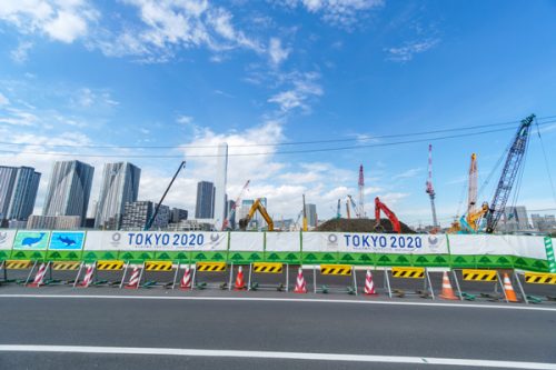 東京オリンピック工事中の風景